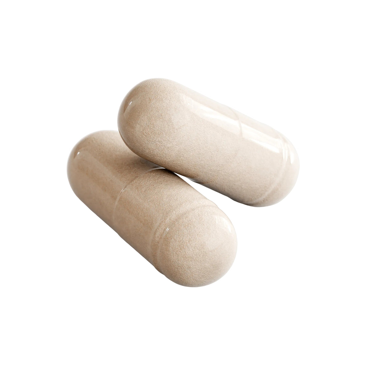 Two white vegetable capsules from IKOLLIN Complete Multivitamin displayed on a white background.