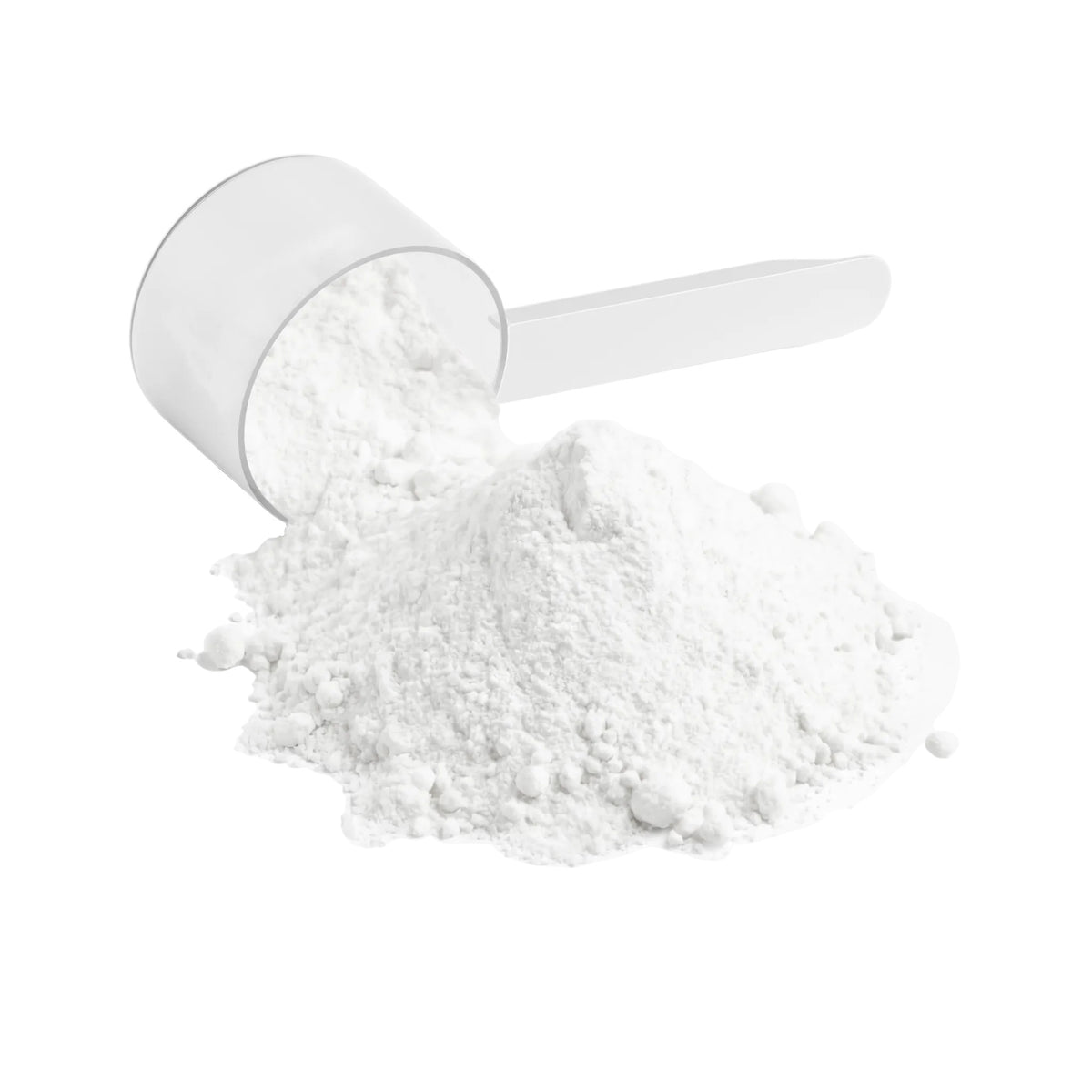 Close-up of measuring scoop with white pre-workout powder – IKOLLIN Nitric Shock Fruit Punch