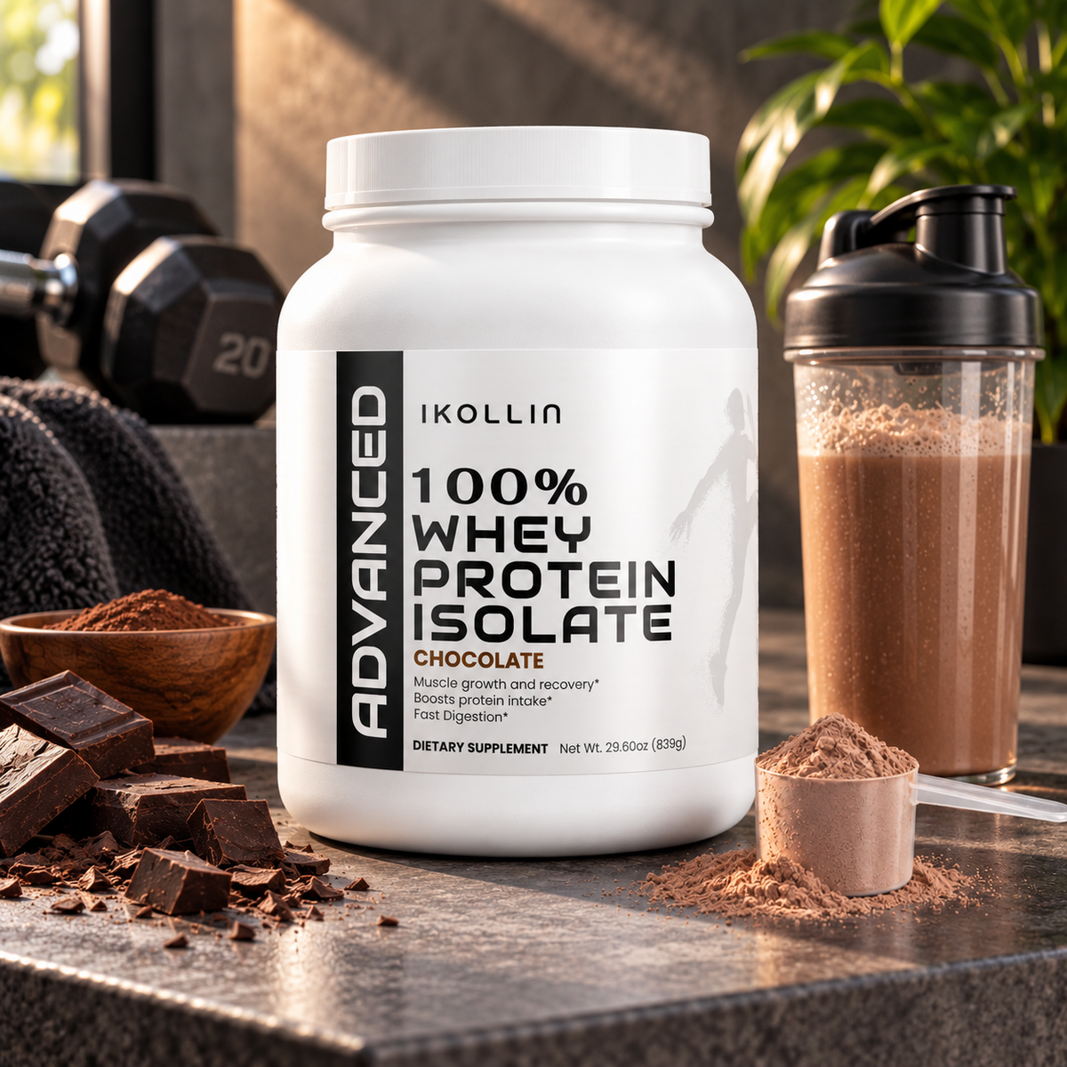 Whey Protein Isolate | Muscle Recovery 22g Chocolate